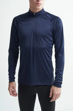 Eaze LS Half Zip Tee M