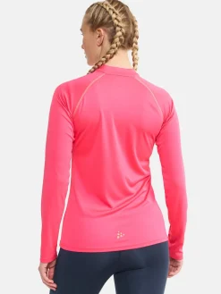 Eaze LS Half Zip Tee W